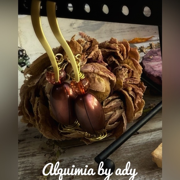 Alquimia by Ady Gold and Brown Earrings - Picture 1 of 1